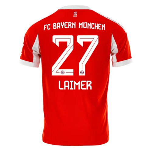 Bayern Munich Konrad Laimer #27 Hemmatröja 2025-26 Kortärmad Bayern Munich Konrad Laimer #27 Hemmatröja 2025-26 Kortärmad